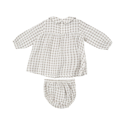 Angel Dear Peter Pan Collar Dress & Diaper Cover