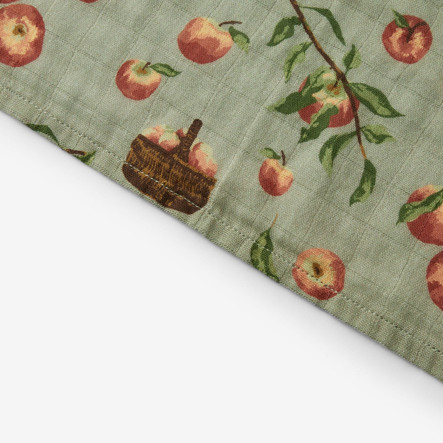 Apple Orchard Organic Cotton Two-Piece Burp Cloth Set