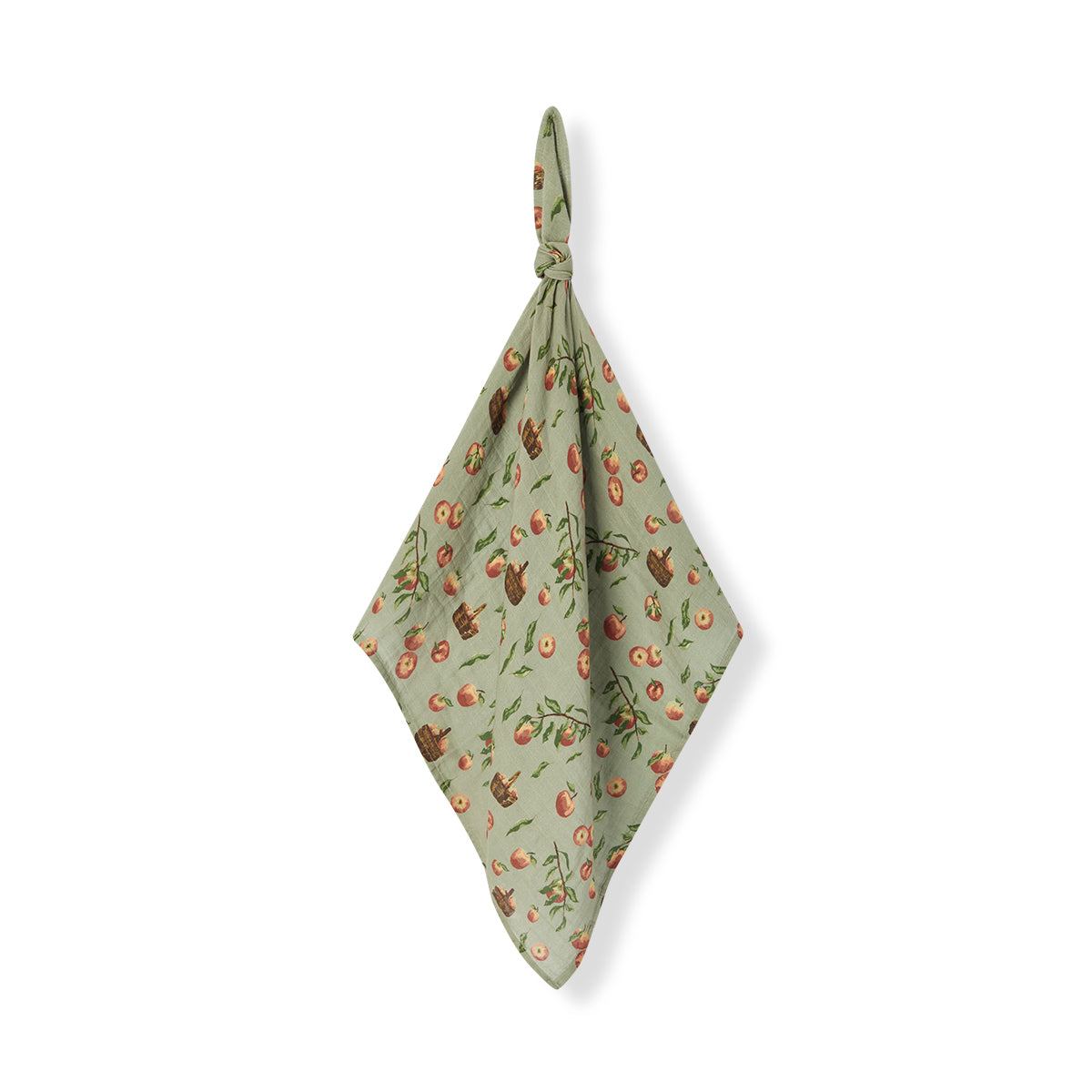 Apple Orchard Organic Cotton Two-Piece Burp Cloth Set