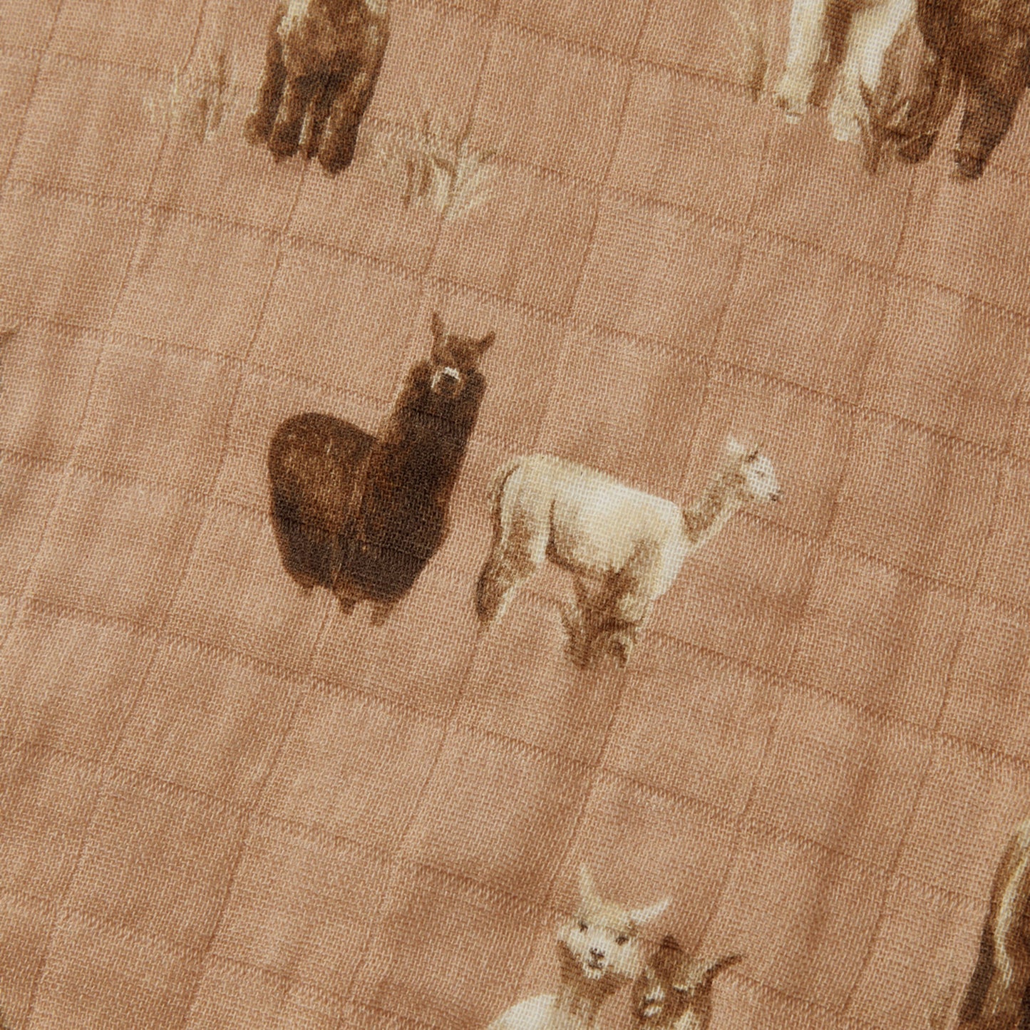 Alpaca Organic Cotton Two-Piece Burp Cloth Set