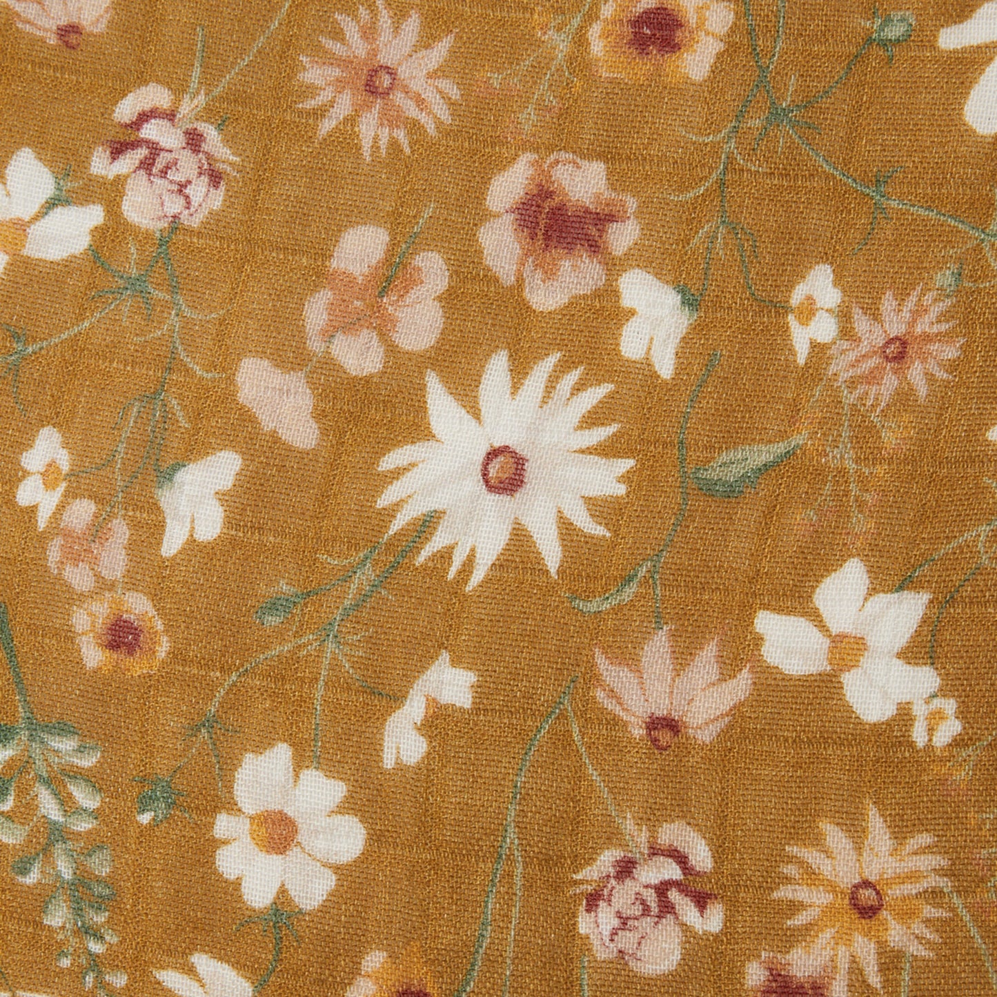 Wildflower Bamboo Two-Piece Burp Cloth Set