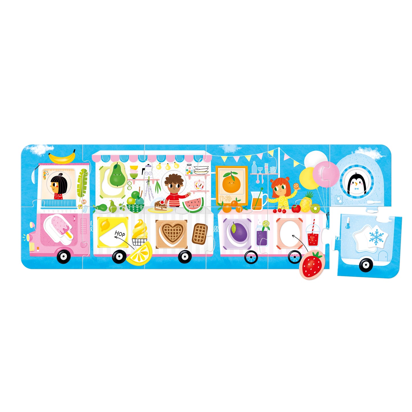 Banana Panda Make-a-Match Puzzle Food Truck