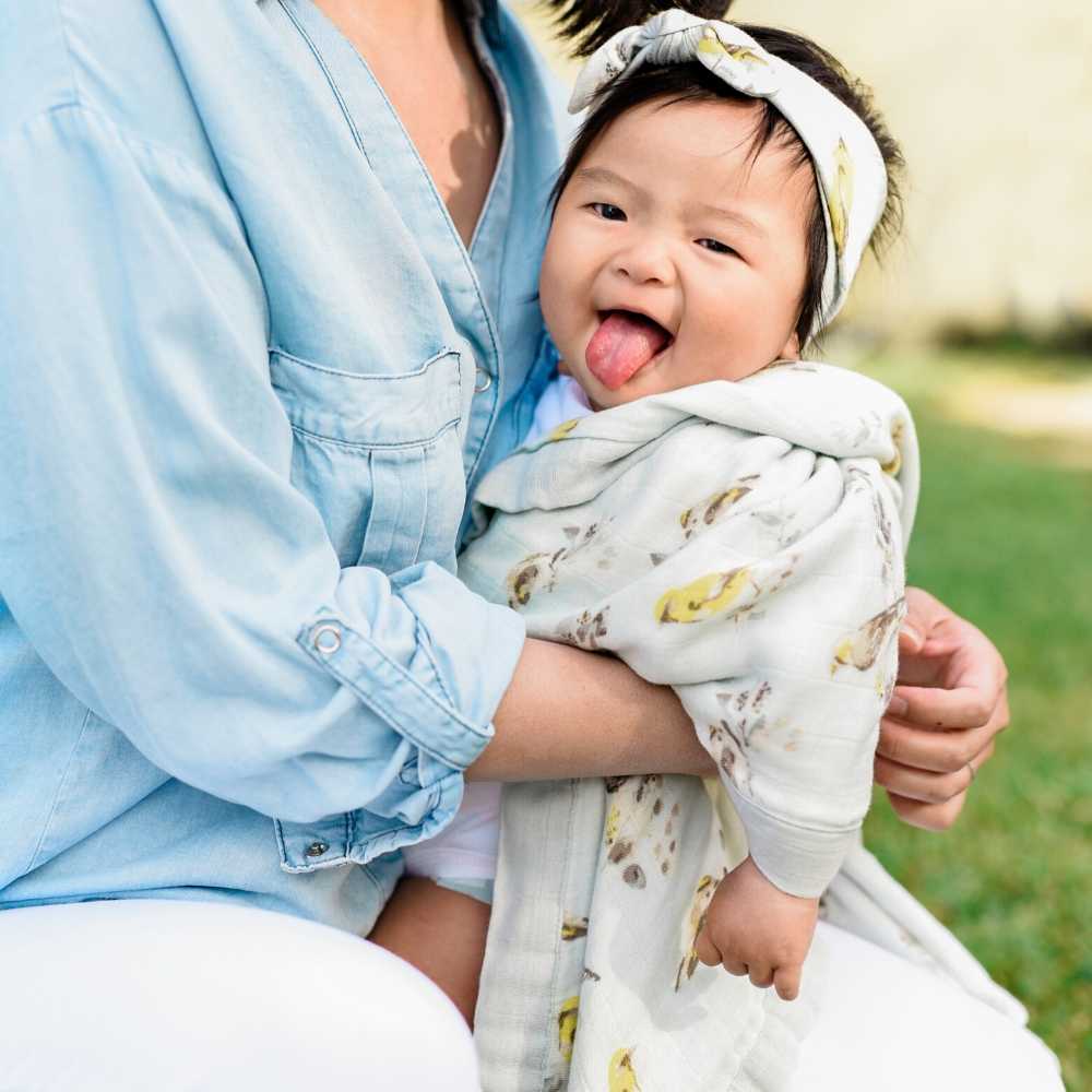 Butterfly Big Lovey Three-Layer Muslin Blanket