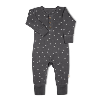 Makemake Organics Long Sleeve Button Romper