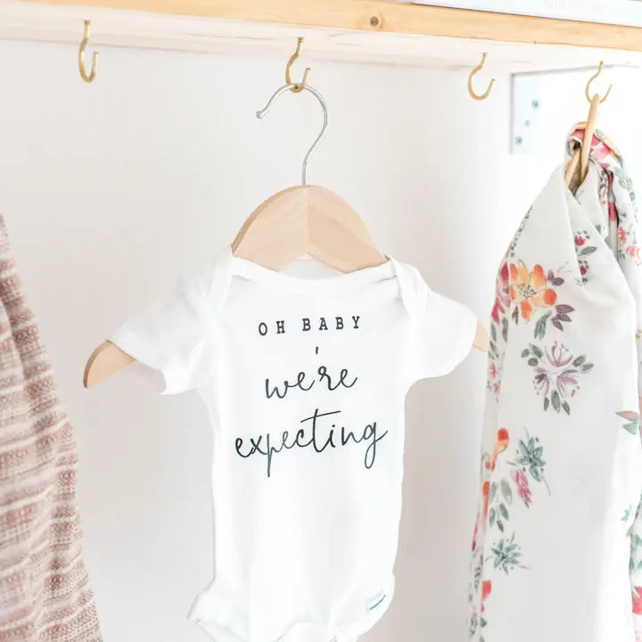 "Oh Baby We're Expecting" Pregnancy Announcement Onesie