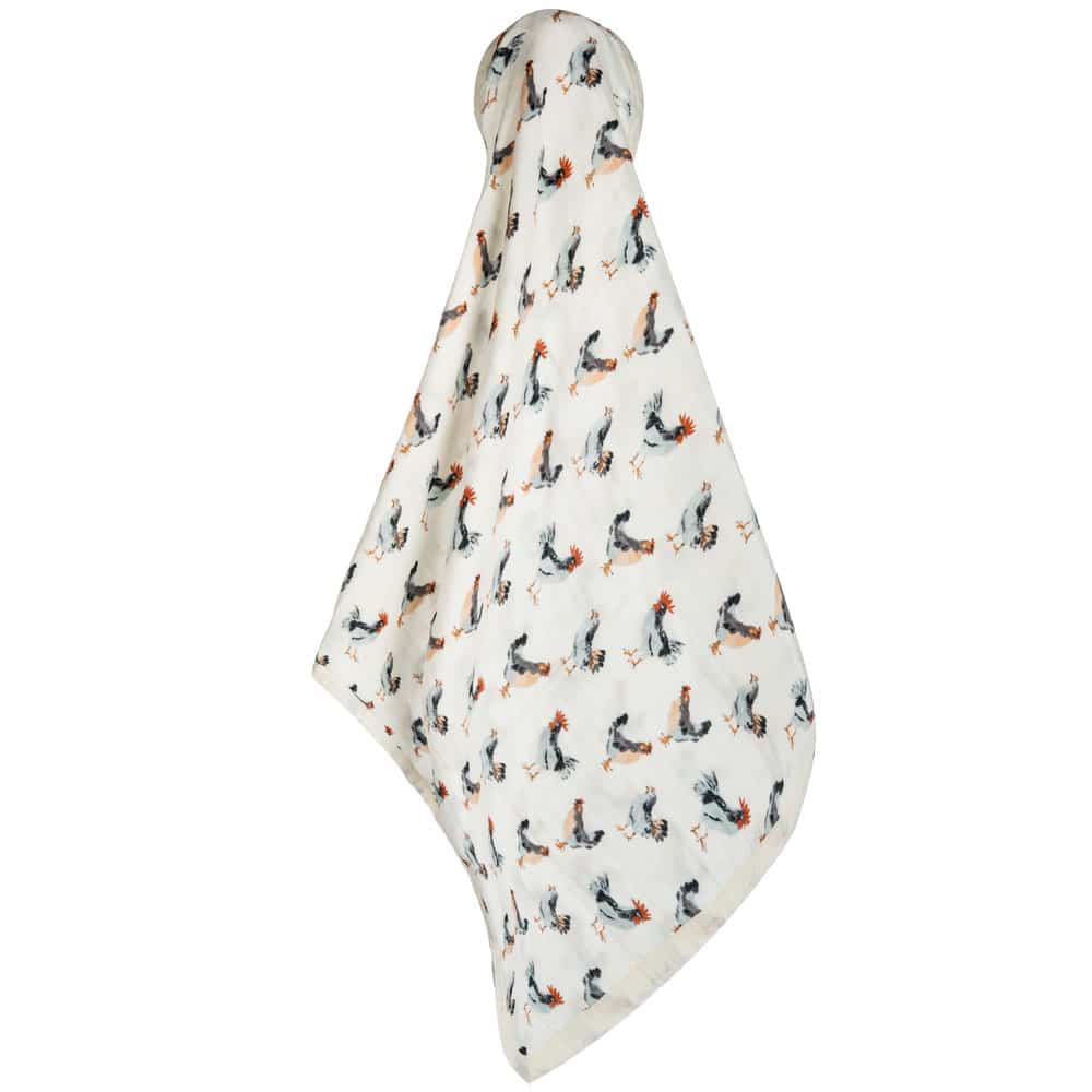 Chicken Big Lovey Three-Layer Muslin Blanket