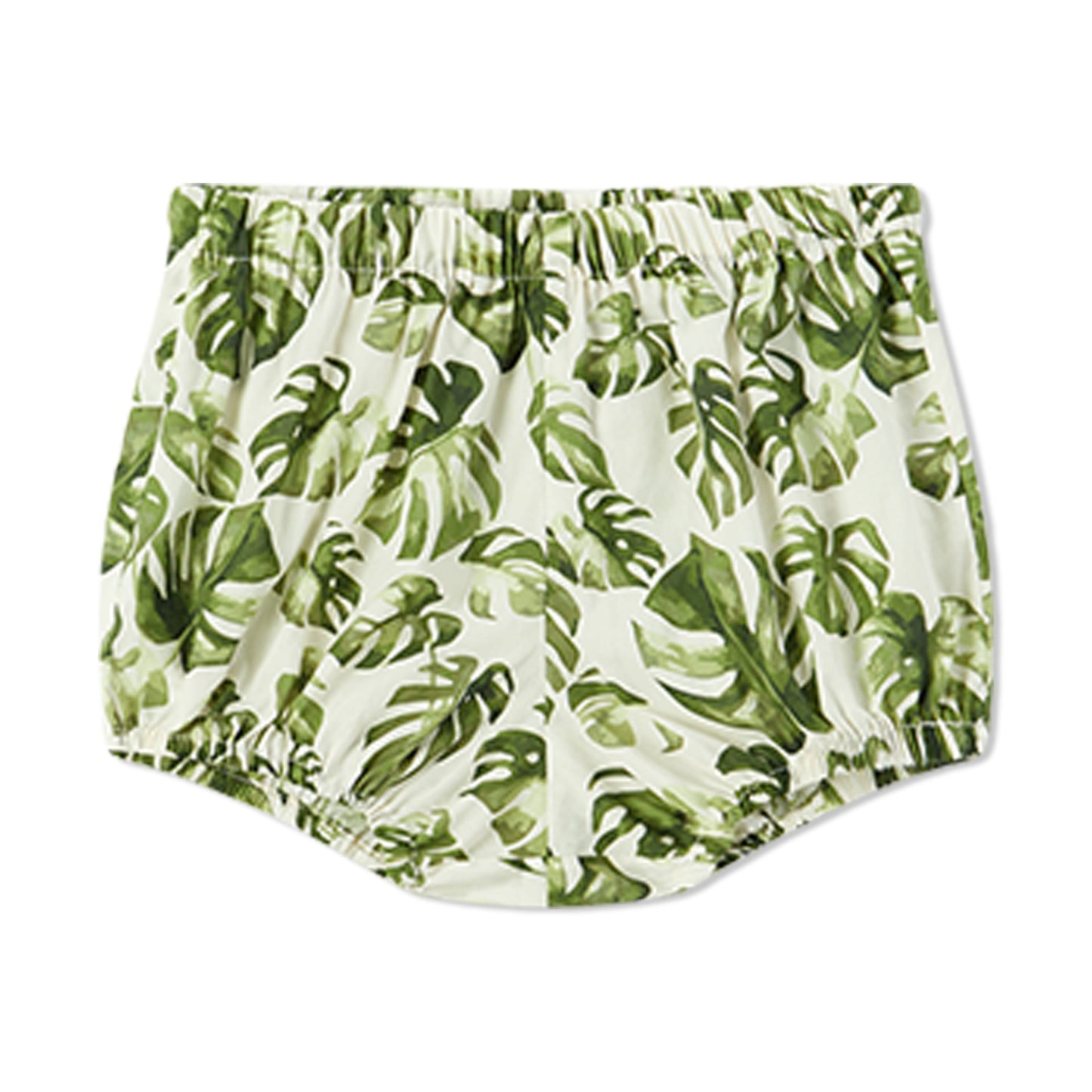 Island Leaf Butterfly Ruffle Dress & Bloomers Set