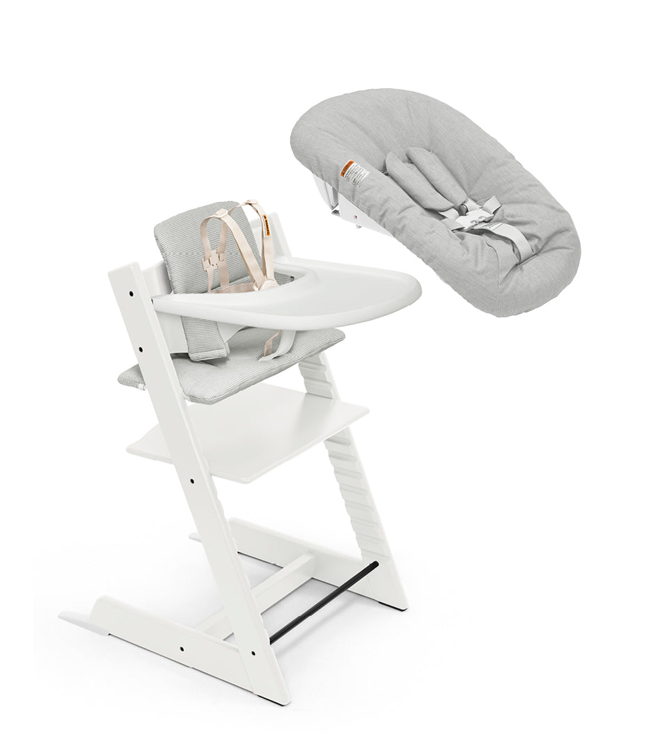 Stokke Tripp Trapp High Chair² with Cushion, Tray and Newborn Set