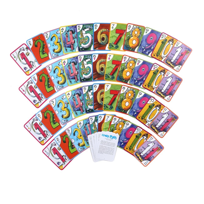 eeBoo Crazy Eight Playing Cards