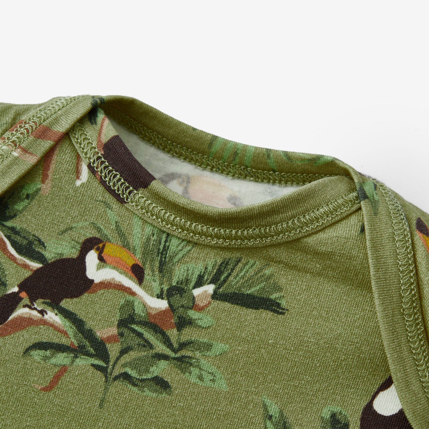 Toucan Cotton Stretch Newborn Gown & Hat Set
