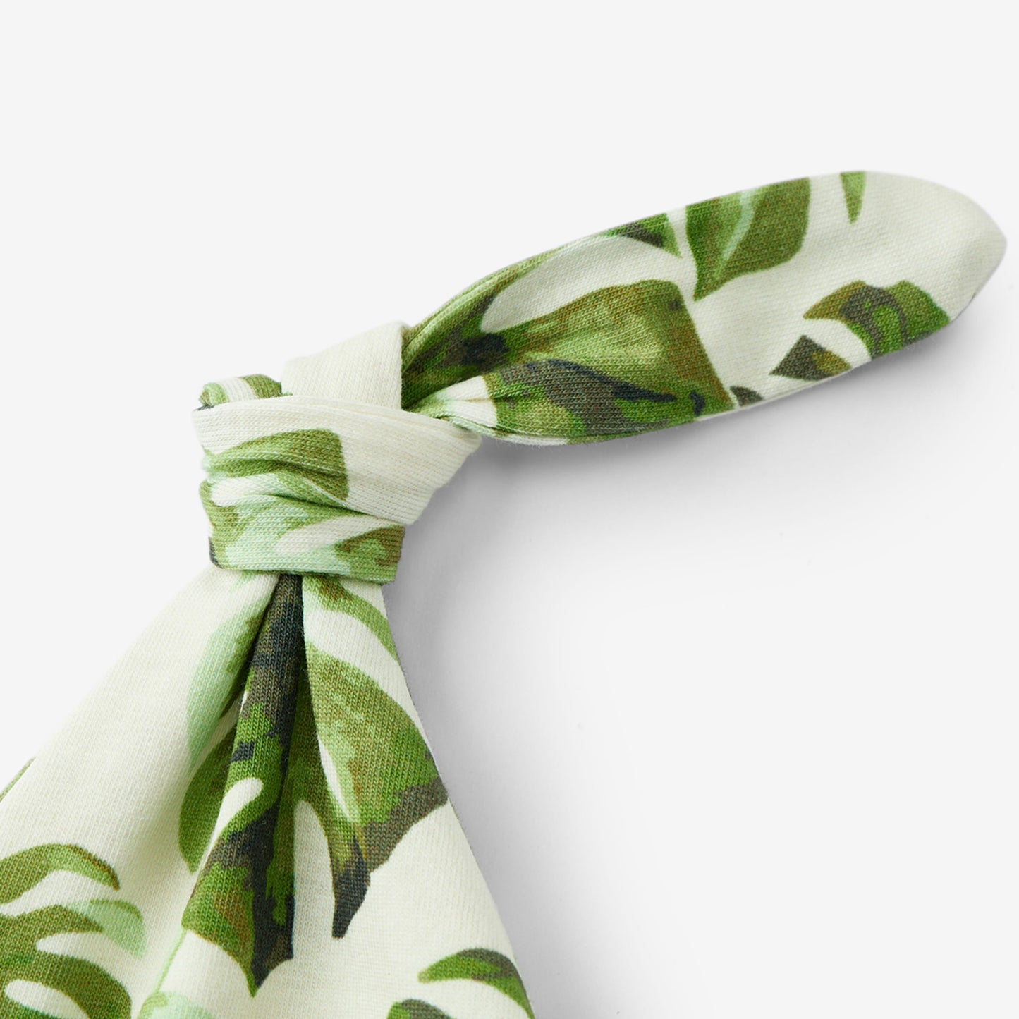 Island Leaf Cotton Stretch Newborn Gown & Hat Set