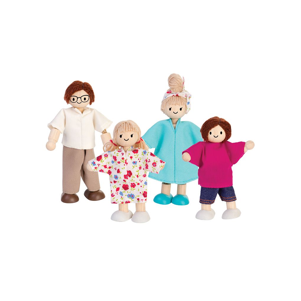 Doll Family - Light Skin Tone - Brown Hair - Babies in Bloom