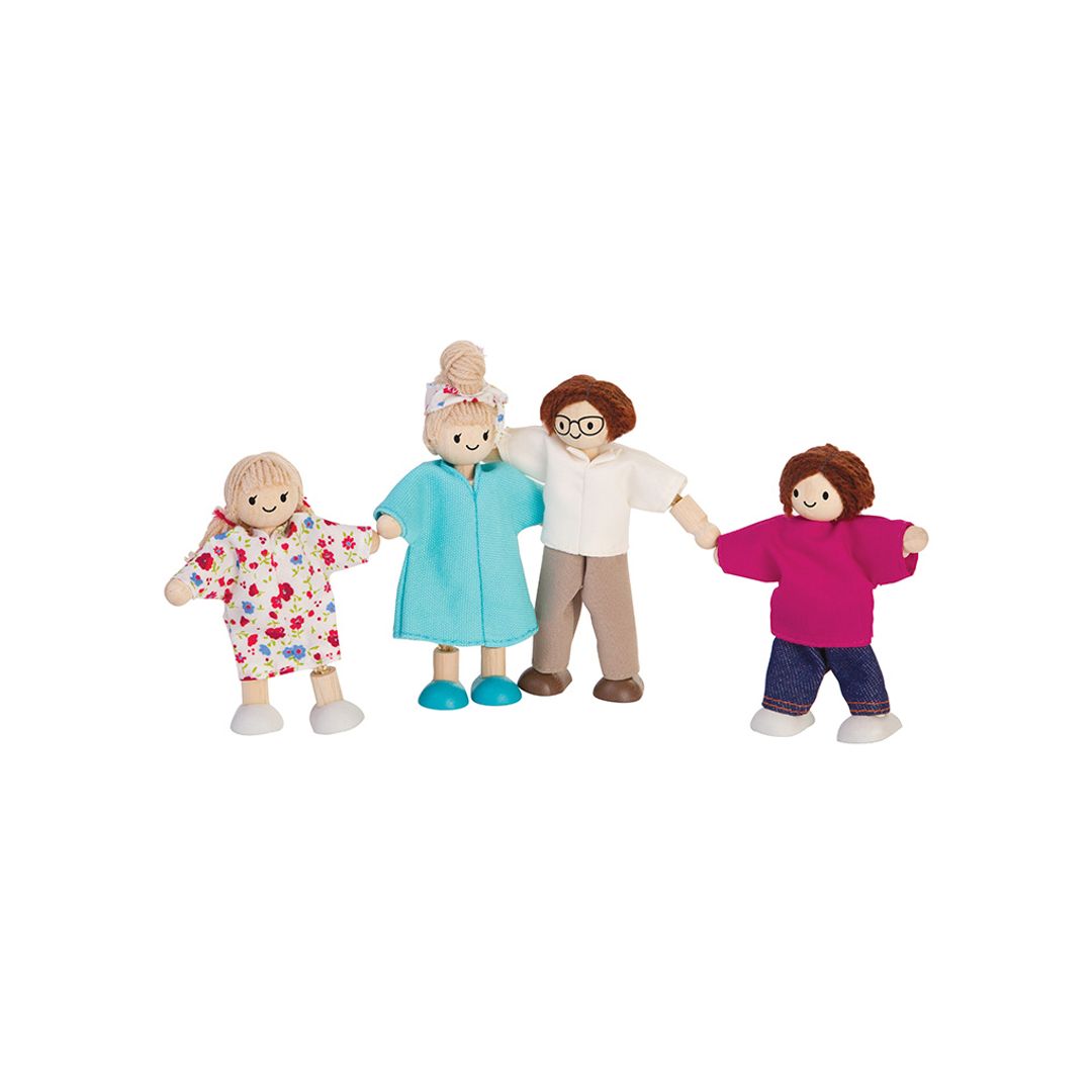 Doll Family - Light Skin Tone - Brown Hair - Babies in Bloom