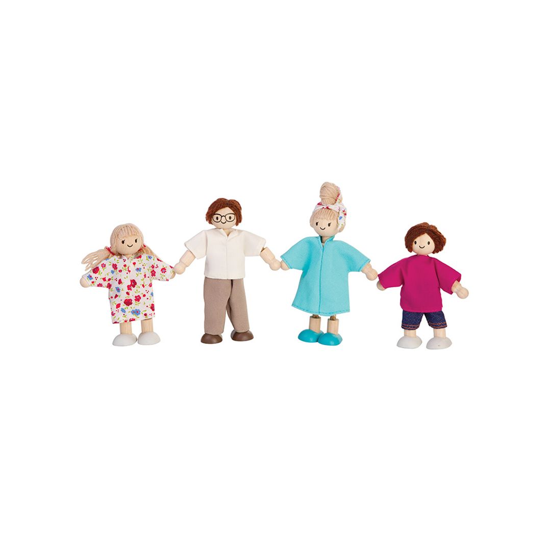Doll Family - Light Skin Tone - Brown Hair - Babies in Bloom