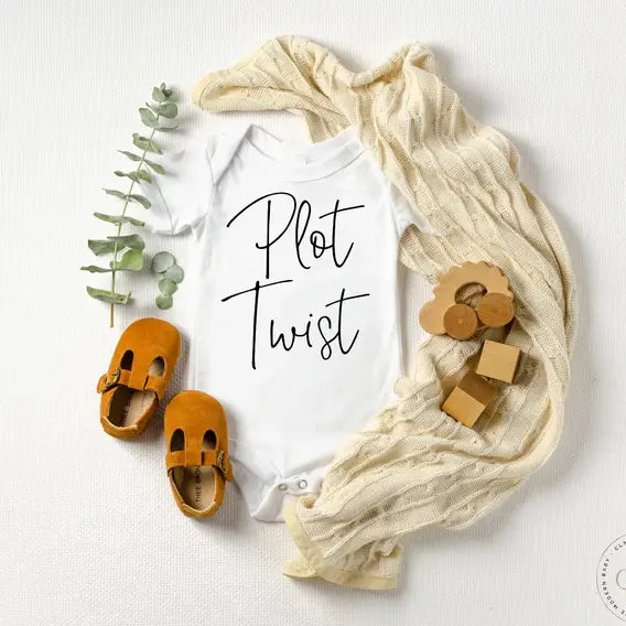 "Plot Twist" Pregnancy Announcement Onesie