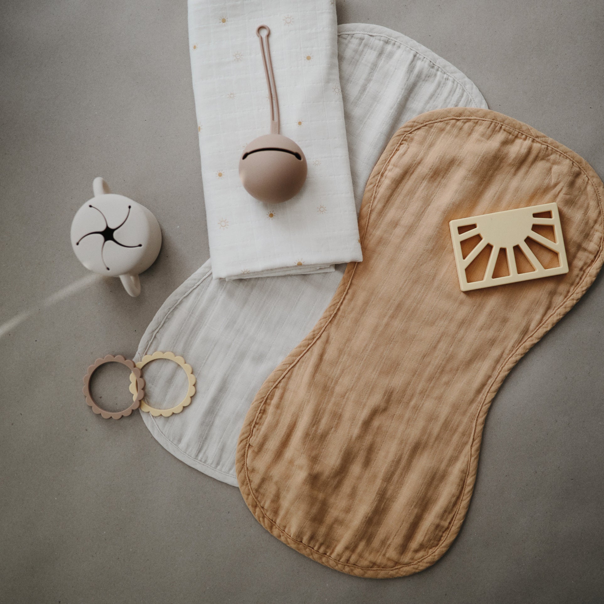 Organic Cotton Muslin Burp Cloth 2-Pack - Babies in Bloom