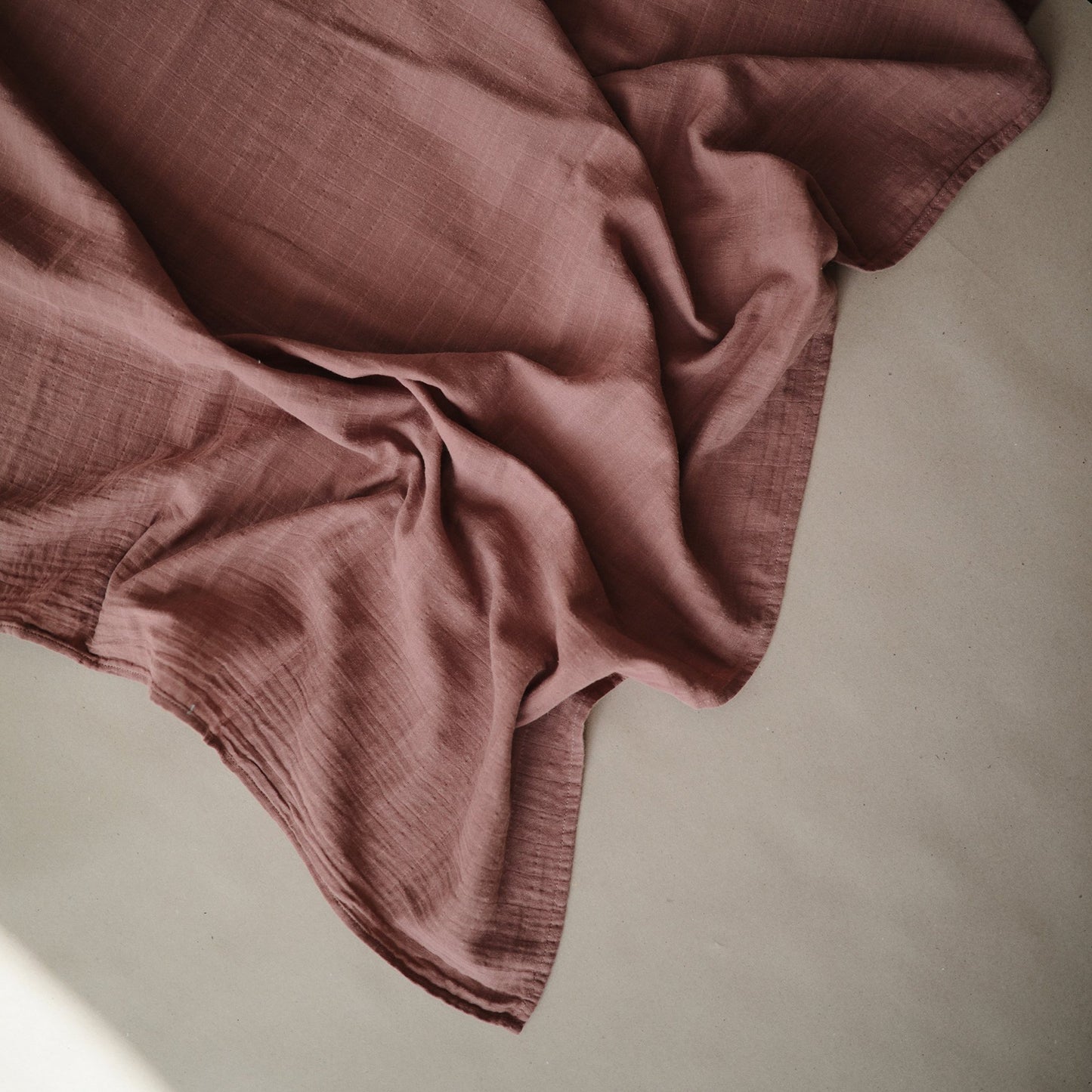 Organic Cotton Muslin Swaddle Blanket - Babies in Bloom