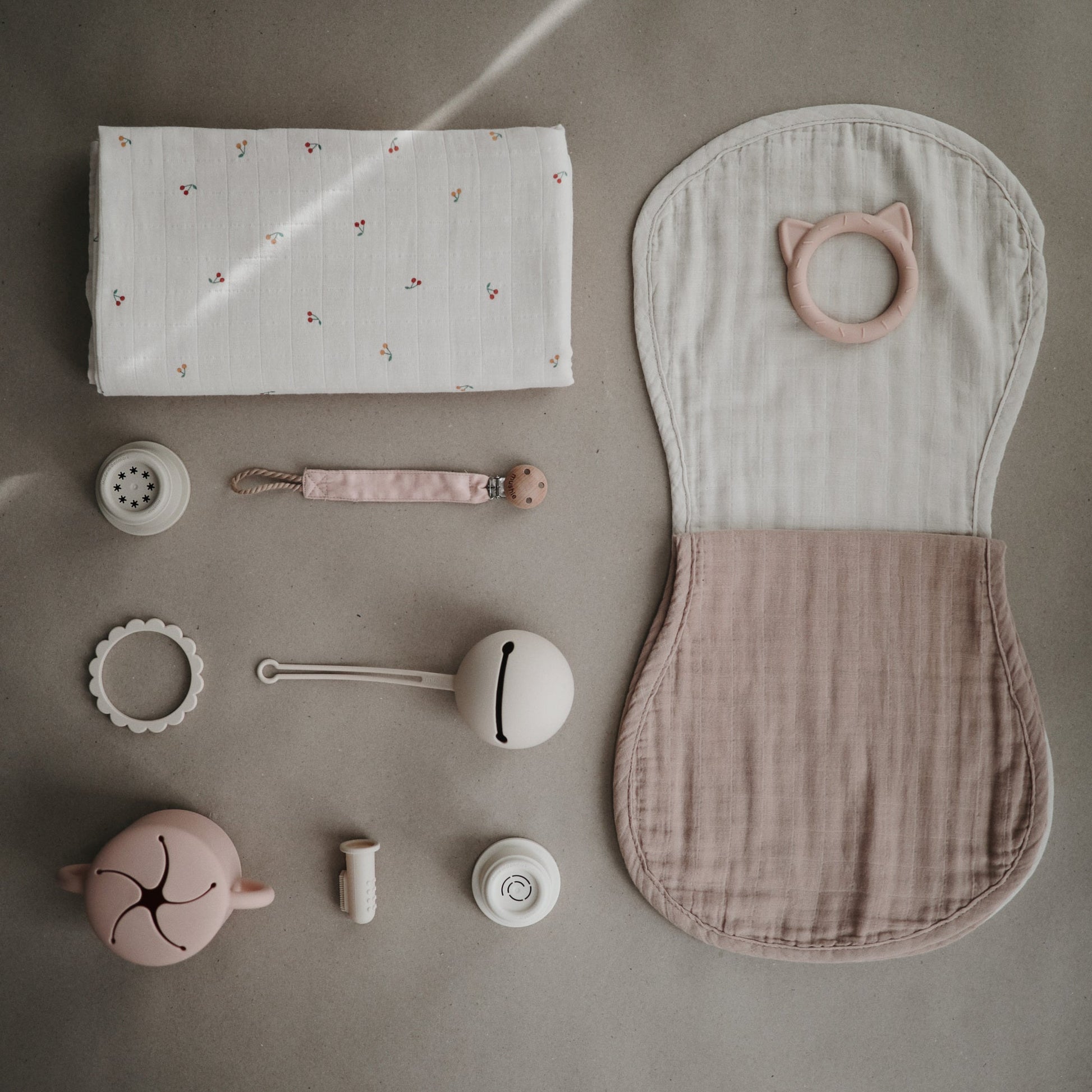 Organic Cotton Muslin Burp Cloth 2-Pack - Babies in Bloom