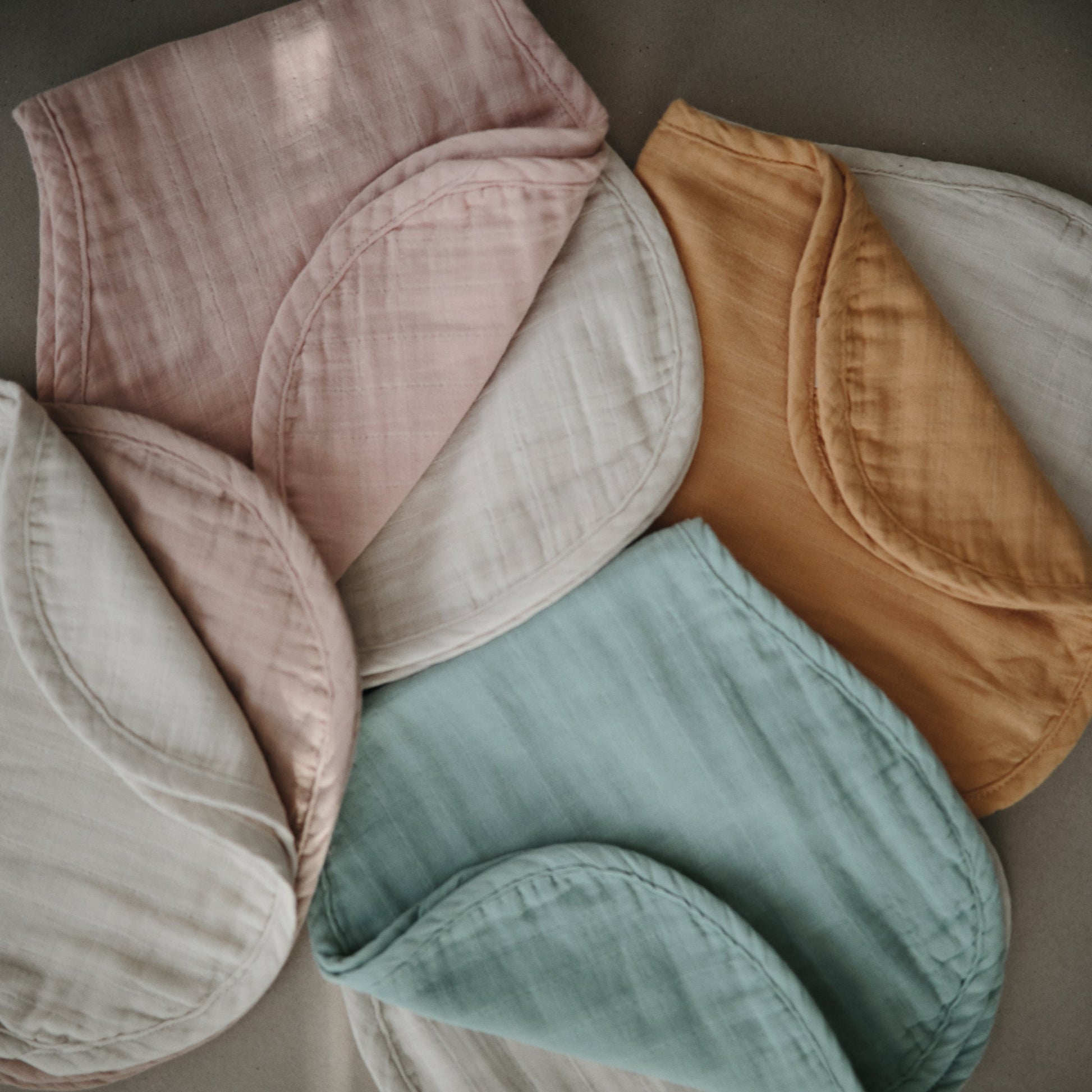 Organic Cotton Muslin Burp Cloth 2-Pack - Babies in Bloom