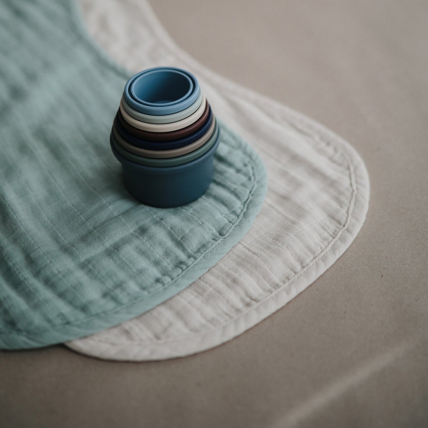 Organic Cotton Muslin Burp Cloth 2-Pack - Babies in Bloom