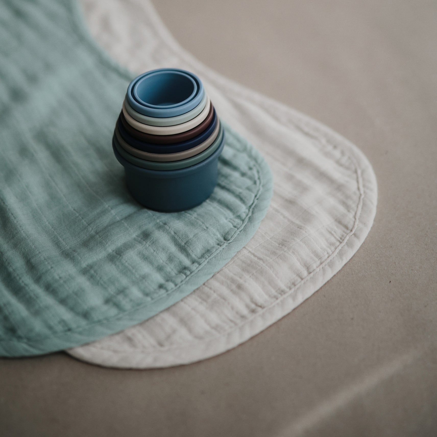 Organic Cotton Muslin Burp Cloth 2-Pack - Babies in Bloom