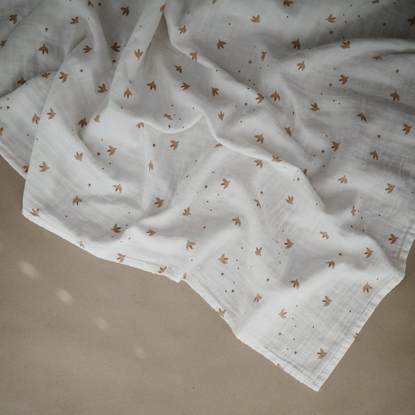 Organic Cotton Muslin Swaddle Blanket - Babies in Bloom