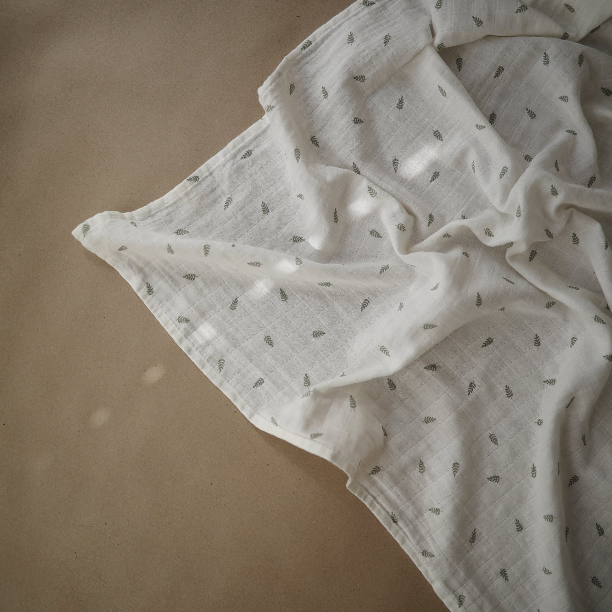 Organic Cotton Muslin Swaddle Blanket - Babies in Bloom