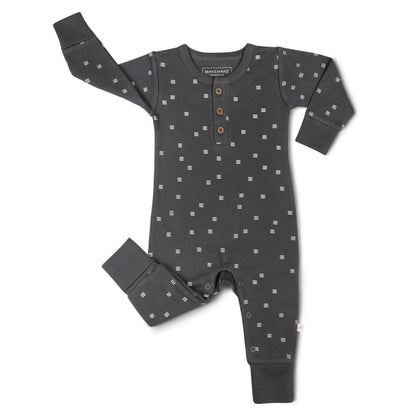 Makemake Organics Long Sleeve Button Romper