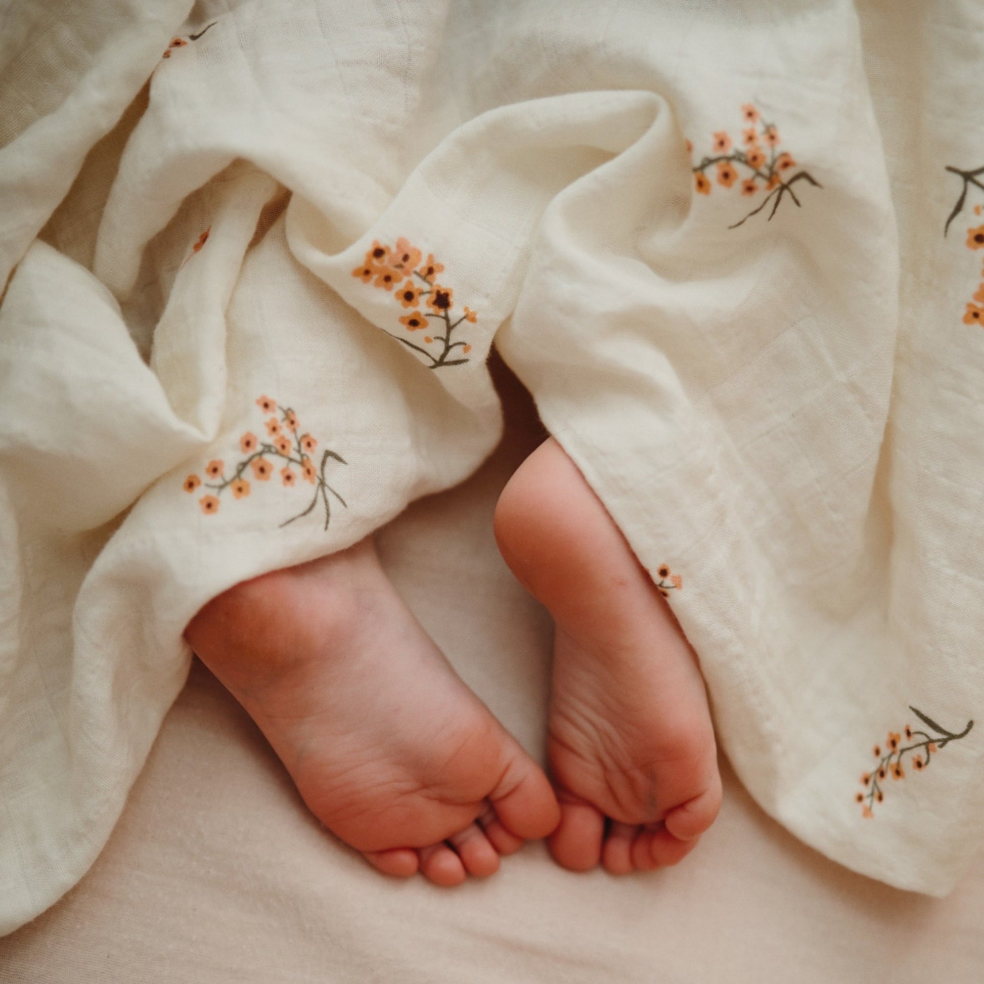 Organic Cotton Muslin Swaddle Blanket - Babies in Bloom