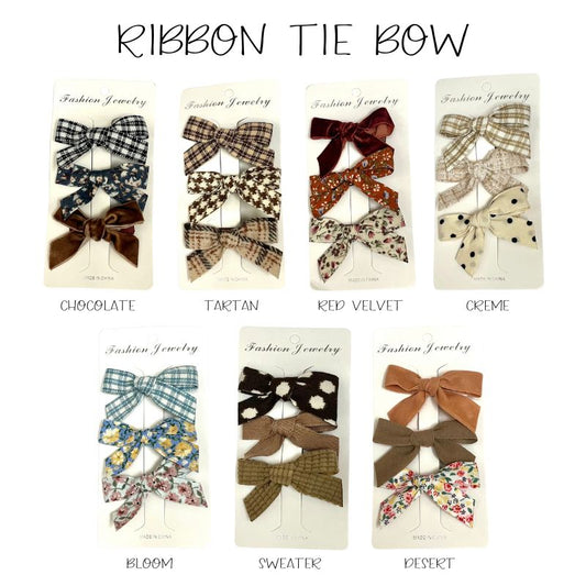 Sugar + Maple Ribbon Tie Bows