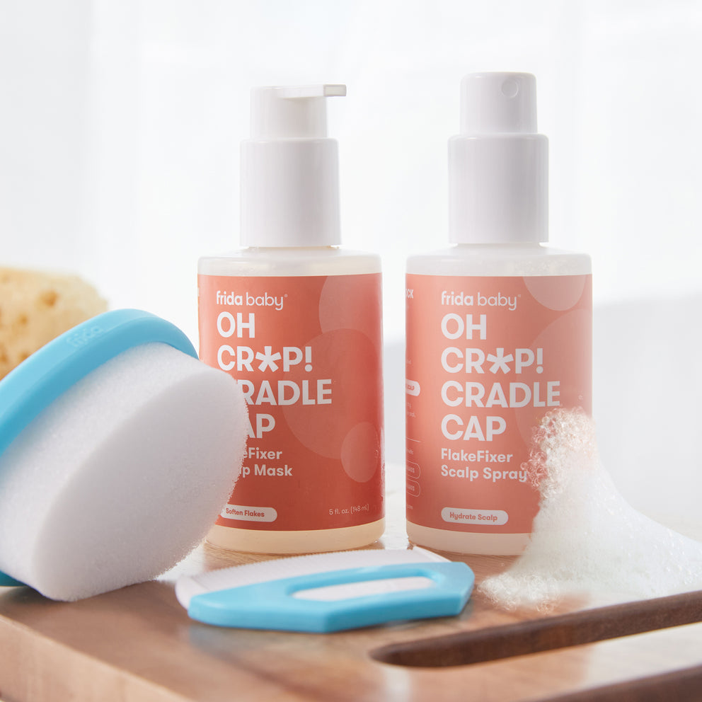 Oh Cr*p! Cradle Cap Flake Fixer Scalp Spray + Scalp Mask Duo