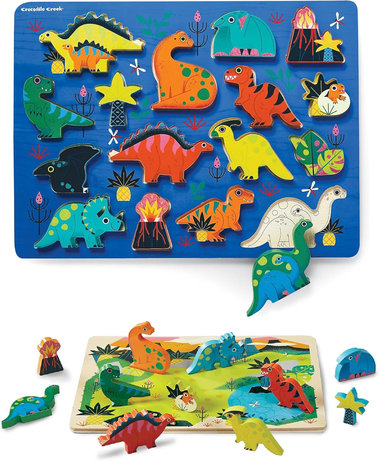 Crocodile Creek 16-Piece Wood Puzzles