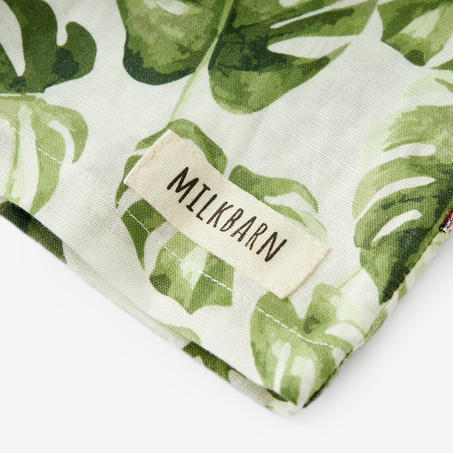 Island Leaf Linen Button-Up Shirt & Shorts Set