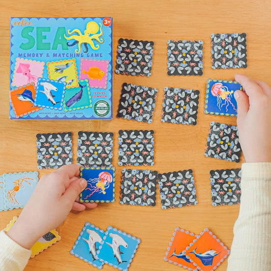 eeBoo Sea Little Square Memory Game