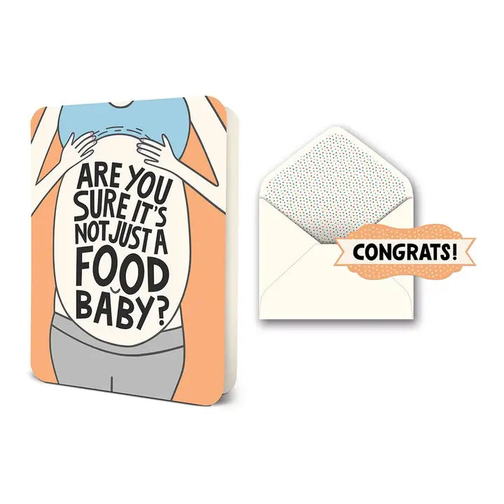 Are You Sure It's Not Just A Food Baby? Card