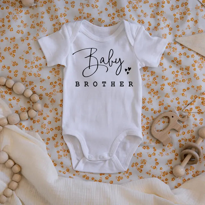 "Baby Brother" Pregnancy & Gender Reveal Onesie