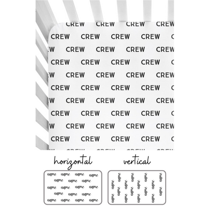 Sugar + Maple Personalized Crib Sheets