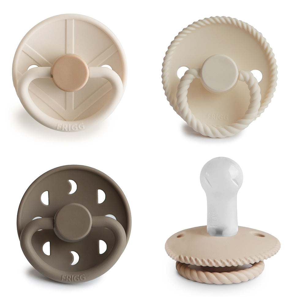 FRIGG Silicone Pacifier 4-Pack - Babies in Bloom