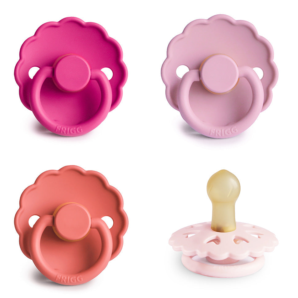 FRIGG Natural Rubber Pacifier 4-Pack - Babies in Bloom