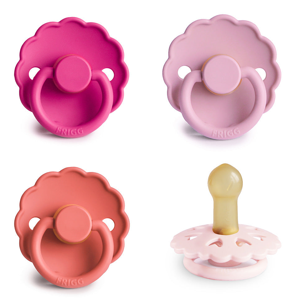 FRIGG Natural Rubber Pacifier 4-Pack - Babies in Bloom