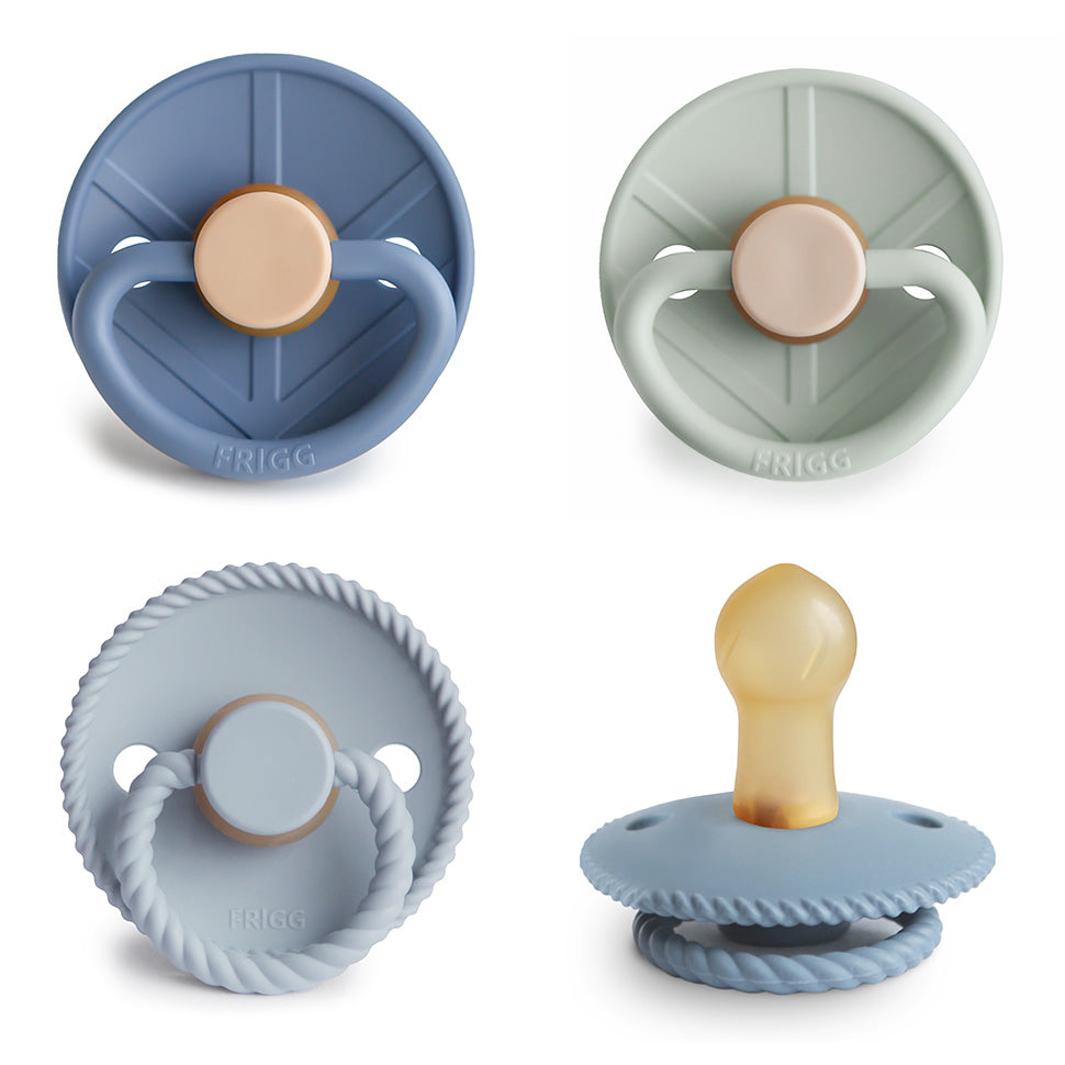 FRIGG Natural Rubber Pacifier 4-Pack - Babies in Bloom