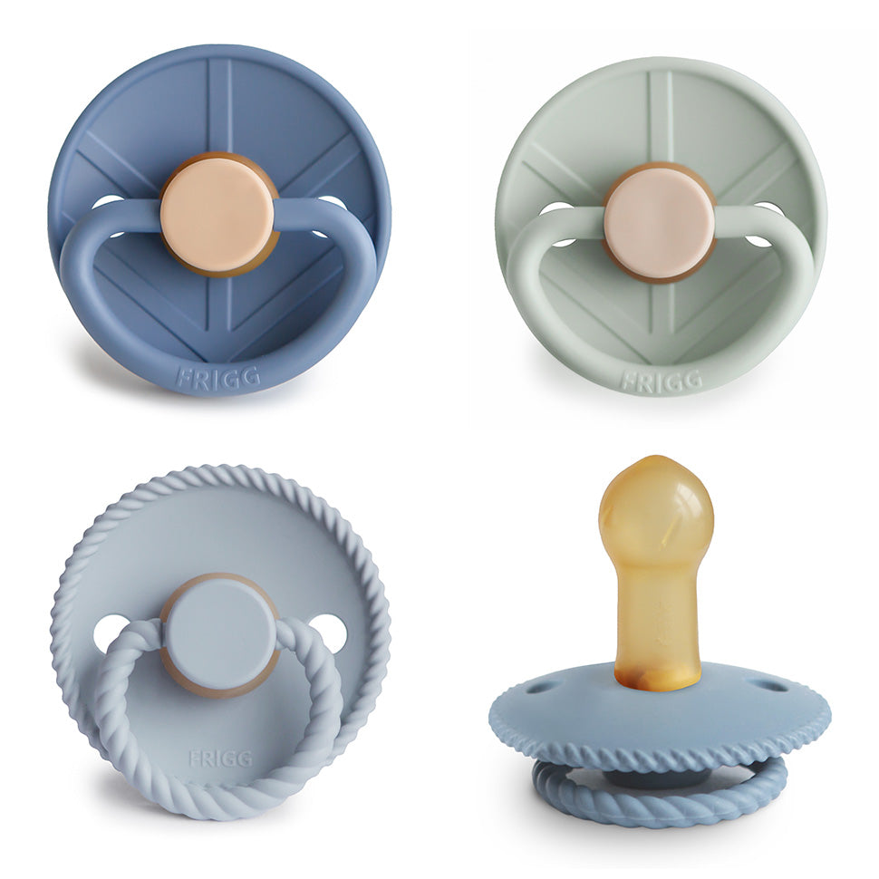 FRIGG Natural Rubber Pacifier 4-Pack - Babies in Bloom