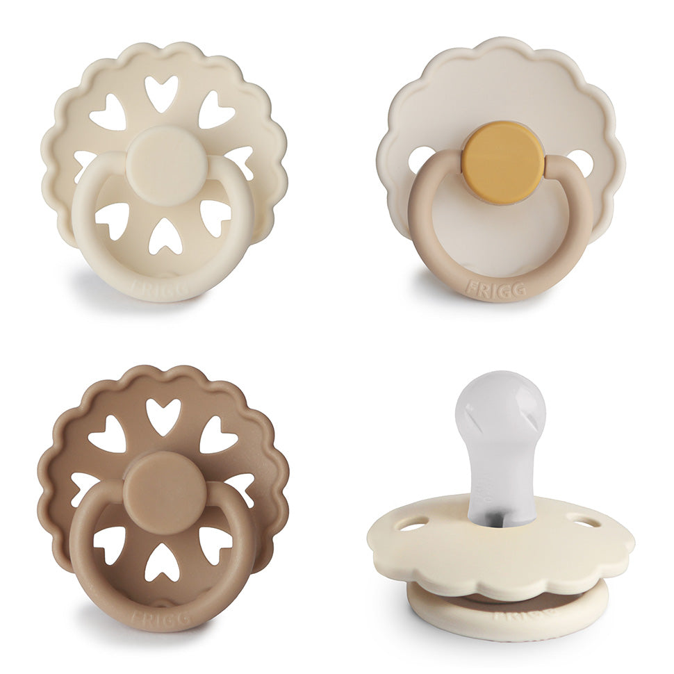 FRIGG Silicone Pacifier 4-Pack - Babies in Bloom