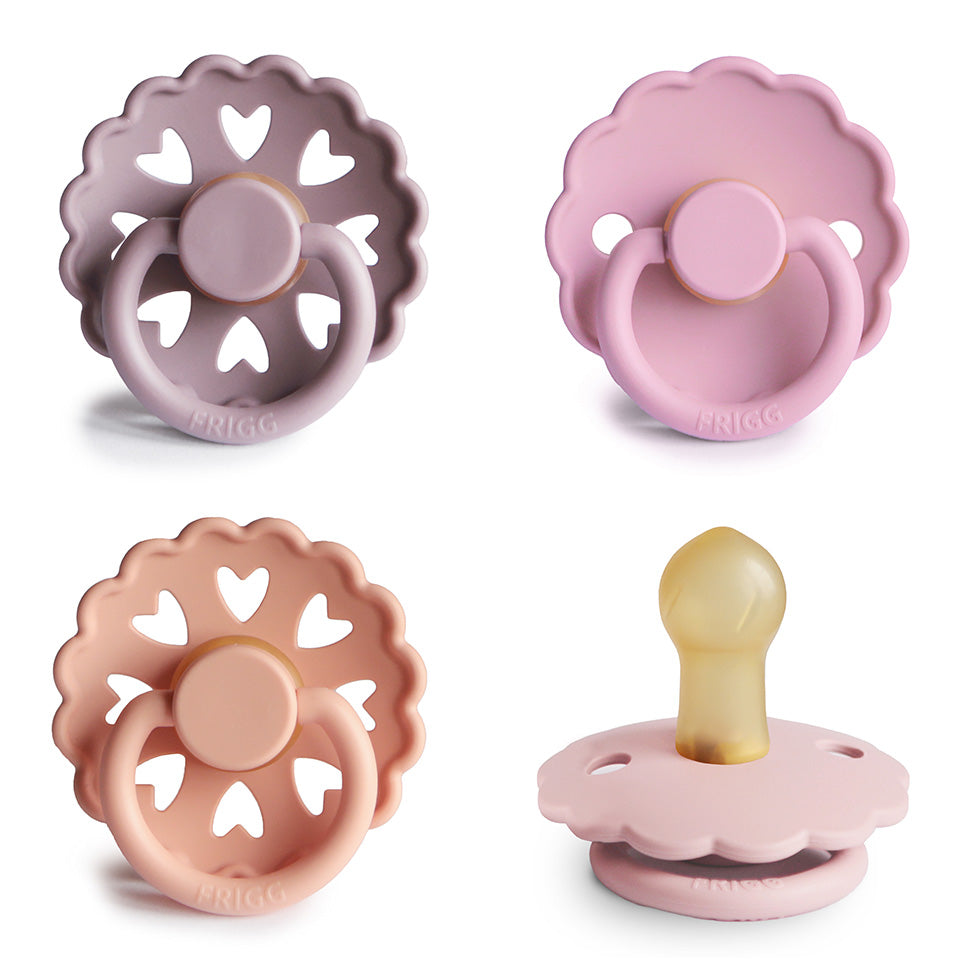 FRIGG Natural Rubber Pacifier 4-Pack - Babies in Bloom