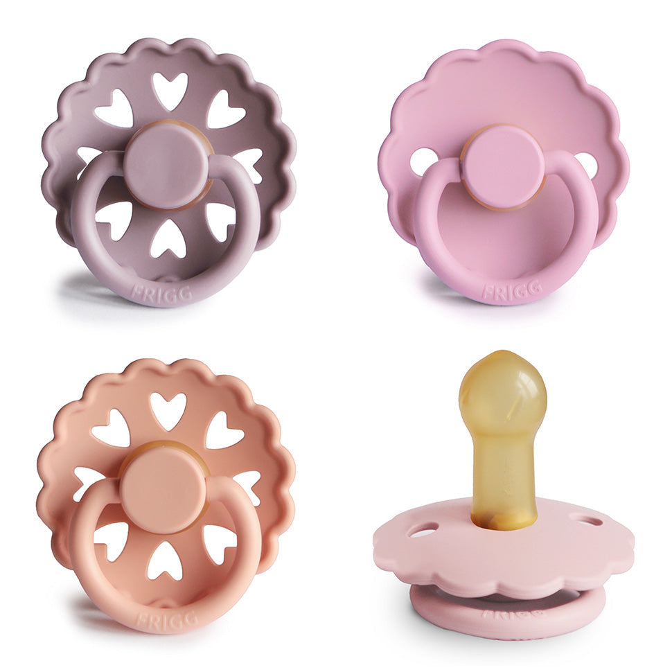 FRIGG Natural Rubber Pacifier 4-Pack - Babies in Bloom