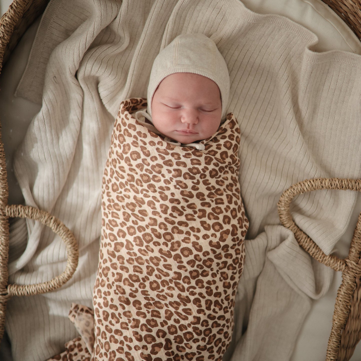 Organic Cotton Muslin Swaddle Blanket - Babies in Bloom