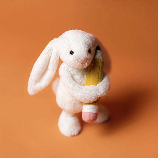 Jellycat Bashful Bunny with Pencil