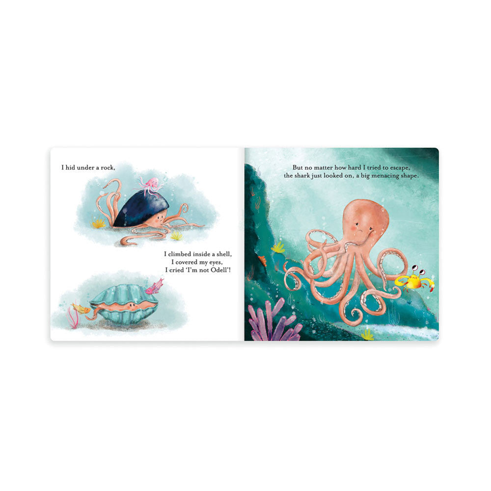 Jellycat Odell, The Fearless Octopus Book