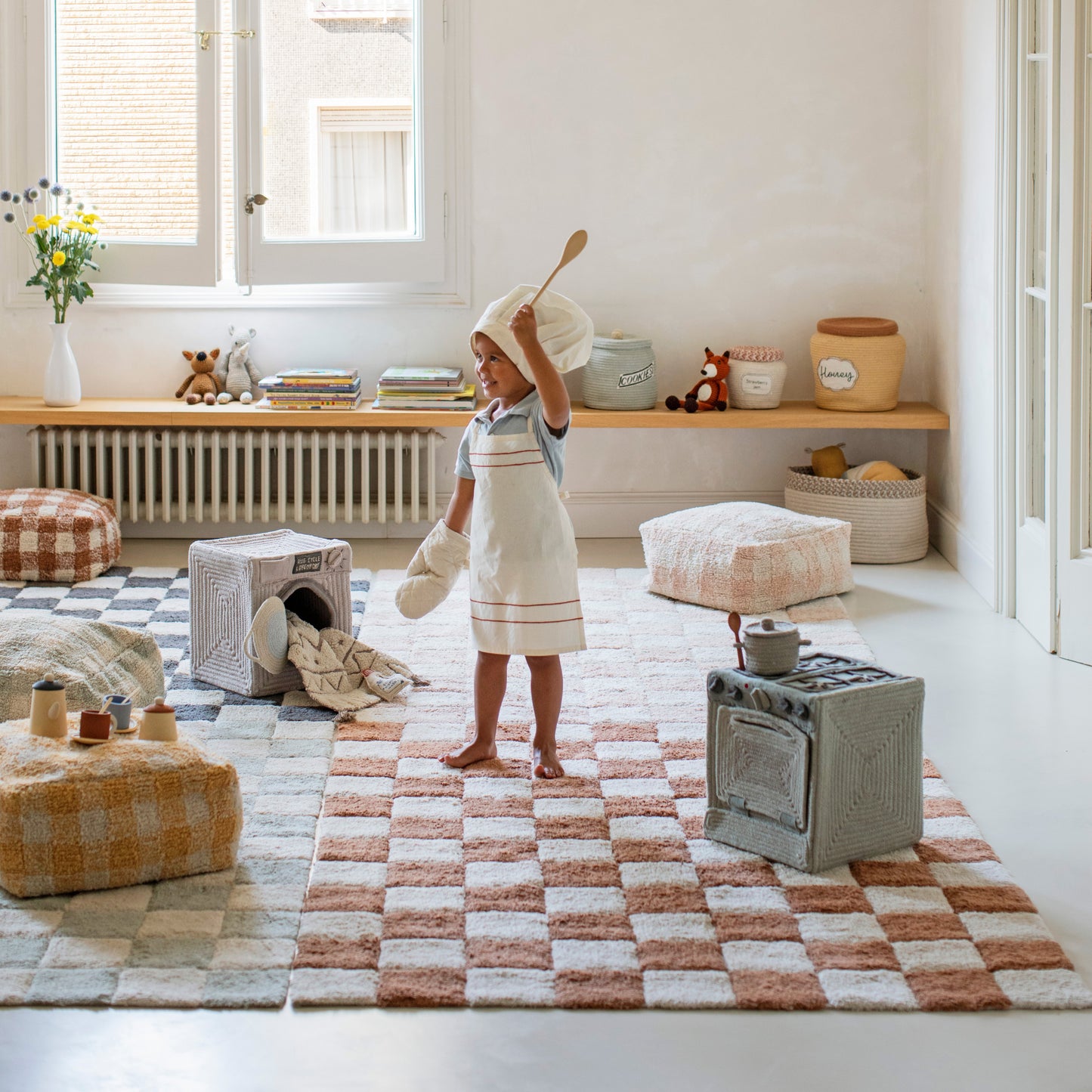 Washable Area Rug Kitchen Tiles