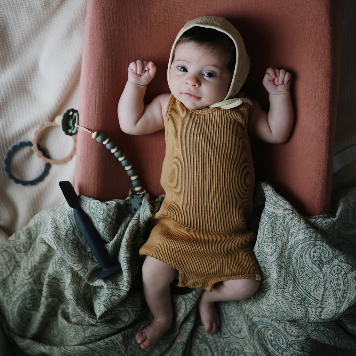 Organic Cotton Muslin Swaddle Blanket - Babies in Bloom